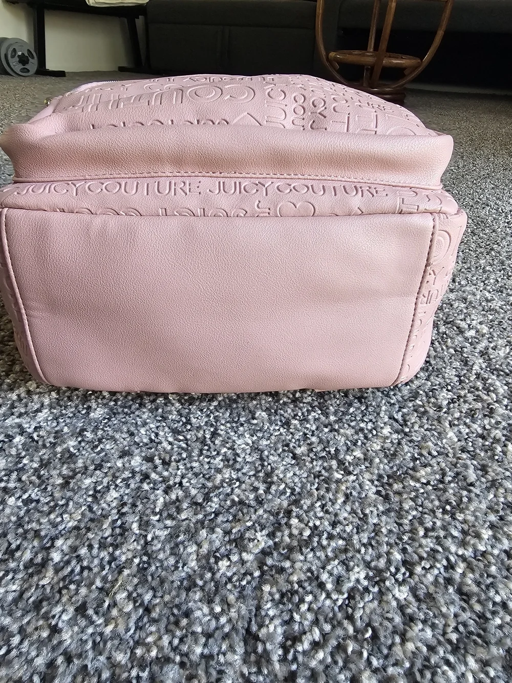 Juicy Couture Pink Embossed Logo Mini Backpack